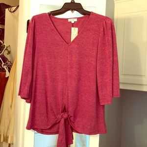 Magnenta 3/4 length shirt